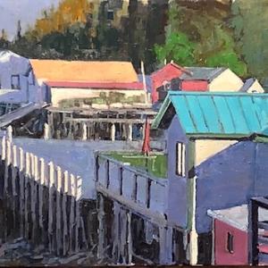 Artwork by Scott Addis. (Photo courtesy Camden Falls Gallery)