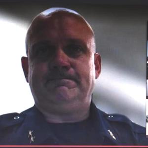 Rockland Police Chief Tim Carroll speaks with the Rockland City Council Sept. 12.