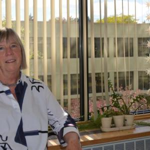 Sharon McDermott, Director of Acute and Clinical Care at Pen Bay Medical Center, is retiring after 45 years looking after patients, and the nursing staff. (Photo by Lynda Clancy)