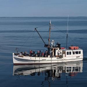 Built in 1943, the 65-foot Laura B is rigged as a heavy-duty work boat. Courtesy photo