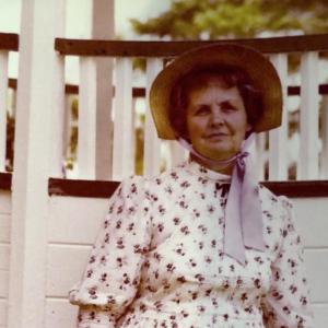 Louise Folsom at the Union Bicentennial July 1974. (Photo courtesy Sestercentennial planning committee)