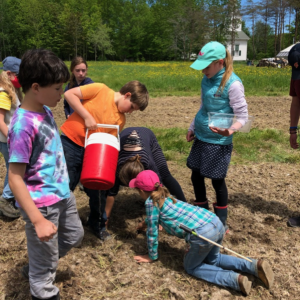 Photo from Sweetland School’s organic gardening project funded by SE.A. in March, 2022. (Photo courtesy Stewardship Education Alliance)