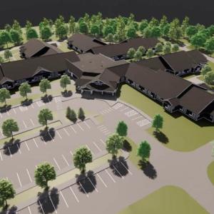 Proposed new 102-bed skilled nursing facility in Damariscotta, Clippership Landing. Courtesy of Sandy River Company
