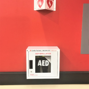 In recognition of the heart health of its customers and associates and in conjunction with American Heart Month, Hannaford Supermarkets today announced that all 185 stores throughout New England and New York will have available automated external defibrillators (AEDs). Installation of the devices is currently underway. Courtesy of Hannaford