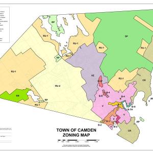 Town of Camden zoning map.