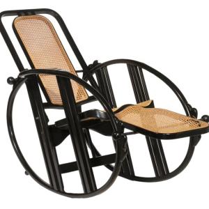 vintage, antique, furniture, chair, rocking, antonio, volpe, italian, auctions, maine, warren, designer