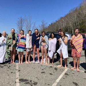 Polar Plunge. (Photo courtesy Megunticook Rowing)