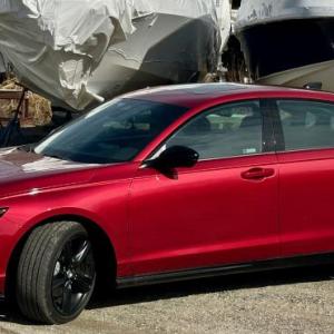 Longer, sleeker, quicker and more refined: For 2023 the Honda Accord has become something of a performance sedan, especially the Hybrid Sport model shown here in Radiant Red. At less than $34,000, it’s a bargain.