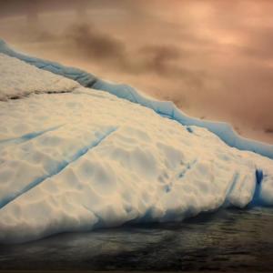 “Iceberg V” is among the photographs by Ella Hudson in the first Maine Photographers Showcase at Boothbay Region Art Foundation in Boothbay Harbor.