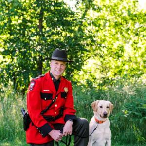 Maine Warden Service K9 Koda and Warden Jake Voter. (Photo courtesy Maine Dept. of Inland Fisheries and Wildlife)