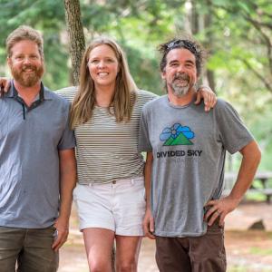 Chase Morrill, Ashely Morrill and Ryan Eldridge, creators of the Kennebec Cabin Company, LLC of Manchester, will be the guest speakers at the 2023 Maine Family Business Awards. (Photo courtesy Institute for Family-Owned Business)