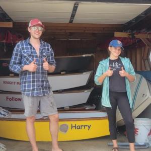 Ben Diamond and Mylee Smith. (Photo courtesy Sail Power and Steam Museum)