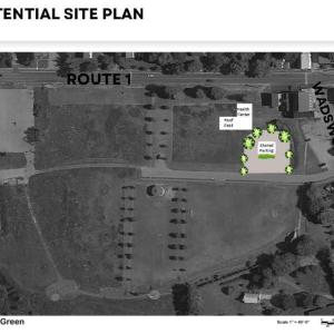 Potential site plan of the Knox Clinic