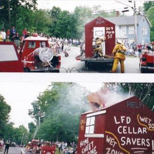 The Lincolnville Volunteer Fire Department did not disappoint at the Bicentennial parade. (Photo courtesy of the Lincolnville Historical Society)