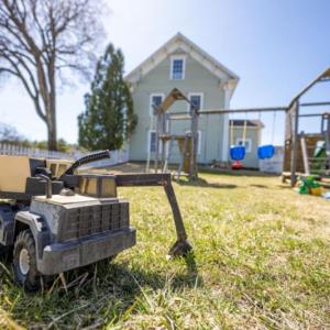 Toy truck behind Hospitality House Family shelter in Rockport. (Photo courtesy Knox County Homeless Coalition)