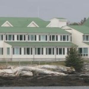 The Maine State Aquarium, at left, is in its third year of planned renovations. File photo