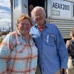 Wiscasset’s Jan and Larry Flowers pose for Wiscasset Newspaper after stepping out into the City of Ships Aug. 26. SUSAN JOHNS/Wiscasset Newspaper