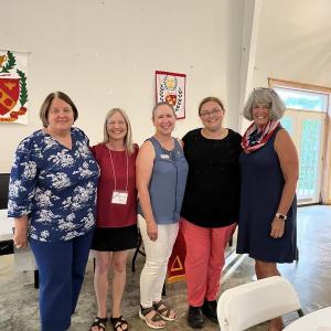 Inducted new members. (Photo courtesy Mary Gilman)