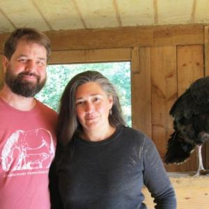Andy Theriault and Amanda Glenn of Darrowby Farm Sanctuary. Photo by Kay Stephens