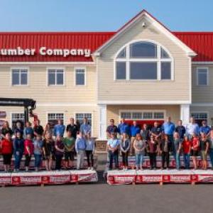 Hammond Lumber Company employees at company headquarters in
Belgrade, Maine. (Photo courtesy Hammond Lumber Company)