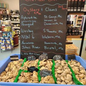 Today’s oyster selection oysters