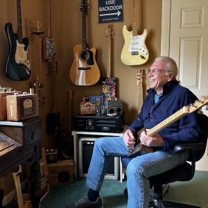 Jon Friese at his home office in Rockport. Photo courtesy Julia Pierce