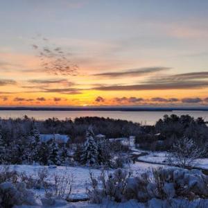 Sunrise over Lincolnville Beach (Photo by Margaret Case)