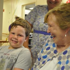 Integrating age groups is so important to all generations!
Photo: Kim Traina Children’s Playgroup at The Lincoln Home Assisted Living Newcastle Maine