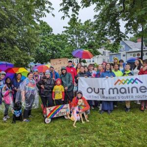OUT Maine and friends at Portland Pride 2023. (Photo courtesy OUT Maine)