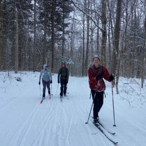 Soren Beckstrom enjoys the woods of Vermont at Middlebury. (Photo courtesy Soren Beckstrom/Camden Garden Club)
