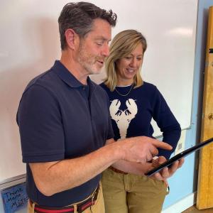 Maine Seacoast Mission staff connect via Wi-Fi. (Photo courtesy Maine Seacoast Mission)