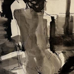 Christine Aston’s ink wash nude is among the works you’ll see at the BRAF “Mainely Nude” exhibition opening Feb. 17. Courtesy of the venue