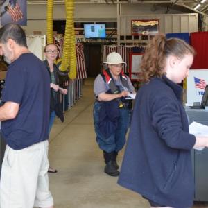 Voting in Camden, June 11, 2024, at the Public Safety Building. (Photo by Lynda Clancy)