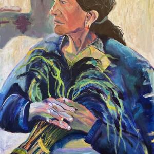 Woman with Wild Grasses, by Jody Solow. (Photo courtesy The Good Tern Co-op)