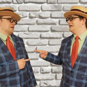 Steven Horn and R. Taylor Kruse in The Comedy of Errors. (Photo by Camden Shakespeare Festival)