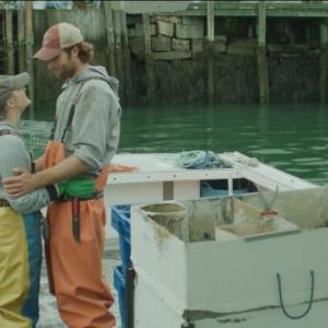 Zak Steiner and Greer Grammer act out a scene from K. Stephen’s novel, The Ghost Trap.