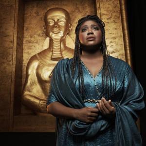 Angel Blue in the title role of Verdi's "Aida." (Photo by Paola Kudacki / Met Opera)
