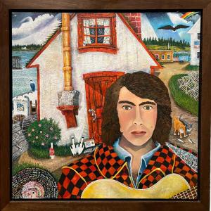 Self Portrait Being a Teenage Neil Diamond. (Photo courtesy Blue Raven Gallery)