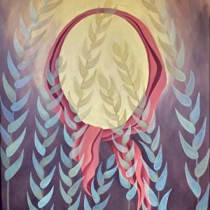 “Breadbasket”, acrylic on canvas, 30x40. (Photo courtesy Belfast Free Library)