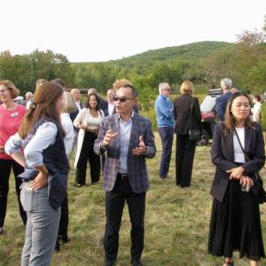 In Hope at the trailhead, before the ceremony on Wednesday, September 18. (Photo courtesy Coastal Mountains Land Trust)