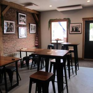 The temporary tasting room. Photo by Kay Stephens
