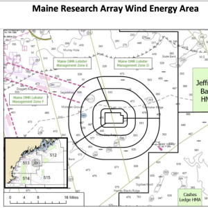 Maine Research Array Wind Energy Area (Image courtesy Maine DMR) Maine Research Array Wind Energy Area