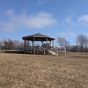 The Thomaston Green’s gazebo. The Thomaston Green’s gazebo.
