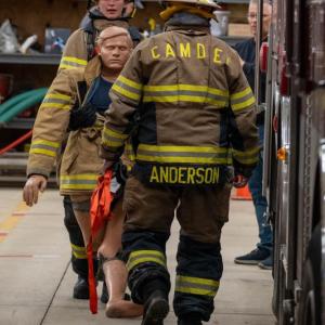 Camden firefighter Lauren Tribuzio (Photo by Tim Beynart)