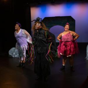  Lys Pearl-Ross, Veeva Banga and Margaret Brownlee in Beautiful Blackbird. (Photo courtesy Strand Theatre)
