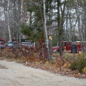 Staging on Feyler Road. (Photo by Sarah Thompson)