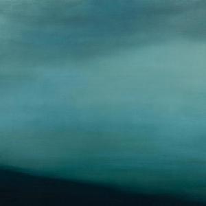 sea of islands, oil on birch, 9” x 12” by Susan Metzger. (Photo courtesy Triangle Gallery)