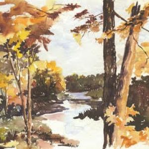 Painting by Anne Cronin.
