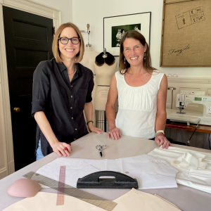 Tracy Friden and Becky Johnson, at work