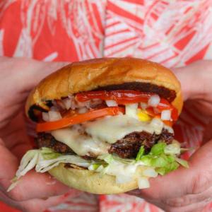 Double smashburger. Courtesy The Spot